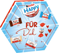 kinder Happy Moments Mini Mix - Cadeau de Saint-Valentin pour elle et lui - Pour socialiser et partager avec les amis et la famille - 161g