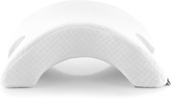 InnovaGoods - Oreiller cervical viscoélastique pour couples, Conception ergonomique pour la relaxation en couple, Mousse à mémoire de forme pour soulager la pression, Housse amovible, Blanc, 36 x 12,5 x 30,5 cm, Mousse à mémoire de forme