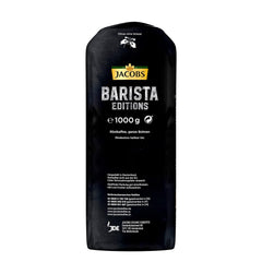 Café en grains Jacobs Barista Crema 1kg – Équilibré, notes d'agrumes, noix, grains Arabica et Robusta, intensité 5/10, idéal pour Caffè Crema (paquet de 2)