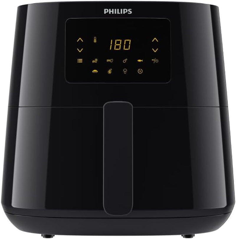 Philips 3000Er Airfryer XL - Technologie Rapid Air, frire avec jusqu'à 90 % de graisse en moins, capacité 1,2 kg, 6,2 litres, écran tactile Appareils Naty Shop Schwarz Pas de connexion sans fil 6,2 L