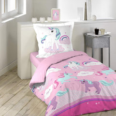 Literie Licorne avec Taie d'Oreiller, Literie en Coton - Kids Naty Shop Default Title