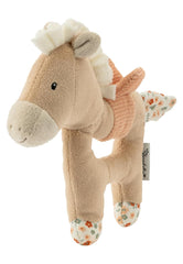 Sterntaler Sunny Horse Catching Toy - jouet de motricité pour hochet, toucher et jouer - jouet mignon pour bébés et enfants avec hochet comme ami fidèle - jouet pour bébé en tissu doux, beige clair Bebe Naty Shop Toys