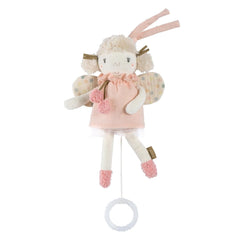 Fehn mini music box fairy - jucărie de pluș și ajutor pentru somn: cutie muzicală cu vânt cu melodia moale "Lacul lebedelor" liniștește în orice situație - pentru bebeluși și copii mici de la 0+ luni Jucarii Bebe Naty Shop Zână