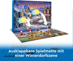 Calendrier de l'Avent LEGO City 2024, cadeau de l'Avent pour les enfants à partir de 5 ans, 24 surprises, figurines en salopette de Noël, Père Noël et Mme Père Noël, cadeau de Noël 60436 Jeux de construction Besuche den LEGO-Store