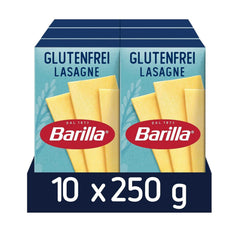 Lasagna fără gluten Barilla Paste, făcută din porumb și orez delicios, perfectă pentru persoanele cu boală celiacă sau intoleranță la gluten, pachet de 10 (10 x 250 g)