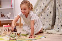 PAPO - Figurine Cheval - Rider Fashion Winter, passion de l'équitation, jouet pour enfants à partir de 3 ans. Figurines Naty Shop