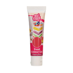Colorant Alimentaire Gel Rose Cerise Funcakes : Colorant alimentaire très concentré pour pâte, crème, fondant, pâte d'amande, pâtisseries, dosage facile, gouttes individuelles pour créer des couleurs éclatantes, Halal, 30 g
