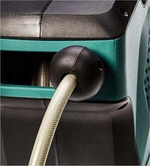 Amazon Basics Enrouleur de tuyau mural avec tuyau, enroulement automatique, 15 m, vert marine, noir