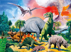 Puzzle enfant Ravensburger - 10957 Parmi les dinosaures - Puzzle dinosaure pour enfants à partir de 6 ans, de 100 pièces au format XXL Puzzle Naty Shop