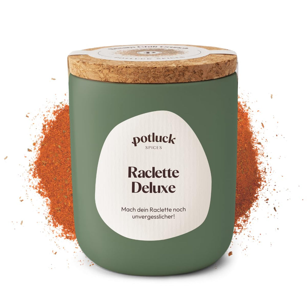 Repas-partage | Raclette Gewürz | Würzmischung im Keramiktopf | 70g | Végétalien, sans gluten et avec des ingrédients naturels