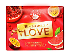TEEKANNE Love Collection Coffret Mélange Exclusif de Thé aux Fruits - 3 X 10 Sachets - 65 G
