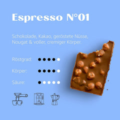 Expresso non. 1 par coffee858 - 1 grain de café entier - mélange premium de 70 % Arabica et 30 % Robusta - (1000g)