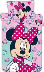 Parure de lit Disney Minnie Mouse rose bébé, 100 % coton avec fermeture éclair - Enfant Naty Shop Default Title