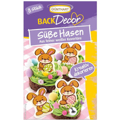 Günthart Backdecor Lapins sucrés en chocolat blanc fin Bonbons au chocolat Naty Shop Default Title