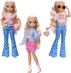 Barbie Dream Besties Festival Looks Set, avec poupée Barbie Malibu aux longs cheveux blonds à coiffer et plus de 10 vêtements et accessoires amovibles, JGH87