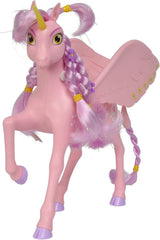 Simba 109480092 - Mia and Me Unicorn Kyara, avec ailes mobiles, pinces à cheveux et brosse coiffante, 20 cm, à partir de 3 ans, rose