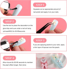 500 pcs 3D Nail Charm Schleifen Charms Nail Art Charms Schleife Nagel Charms Nägel Nail Art Schleifen Nageldekorationen Mit Aufnahmewerkzeug Für Frauen und Mädchen Nagel-Diy-Zubehör