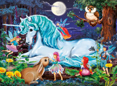 Puzzle enfant Ravensburger - 10793 Dans la forêt enchantée - Puzzle Licorne pour enfants à partir de 6 ans, de 100 pièces au format XXL Puzzle Naty Shop