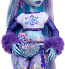 Monster High Abbey Bominable Yeti avec animal de compagnie mammouth et accessoires - Look de flocon de neige effrayant pour les enfants de 4 ans et plus, HNF64 Naty Shop Dolls