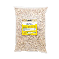 Sorgho blanc biologique, 1 kg, décortiqué, grain cru, cultivé biologiquement en Italie, emballage idéal pour la famille