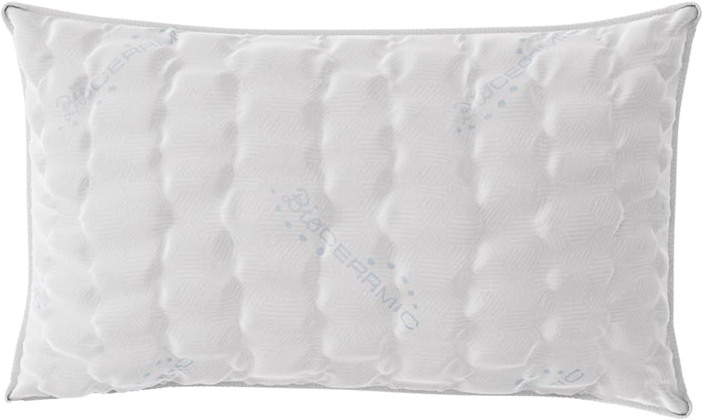 Literie italienne MB Home Italia, oreiller, biocéramique, gris clair, 45 x 75 cm Oreillers standards Naty Shop Bioceramic