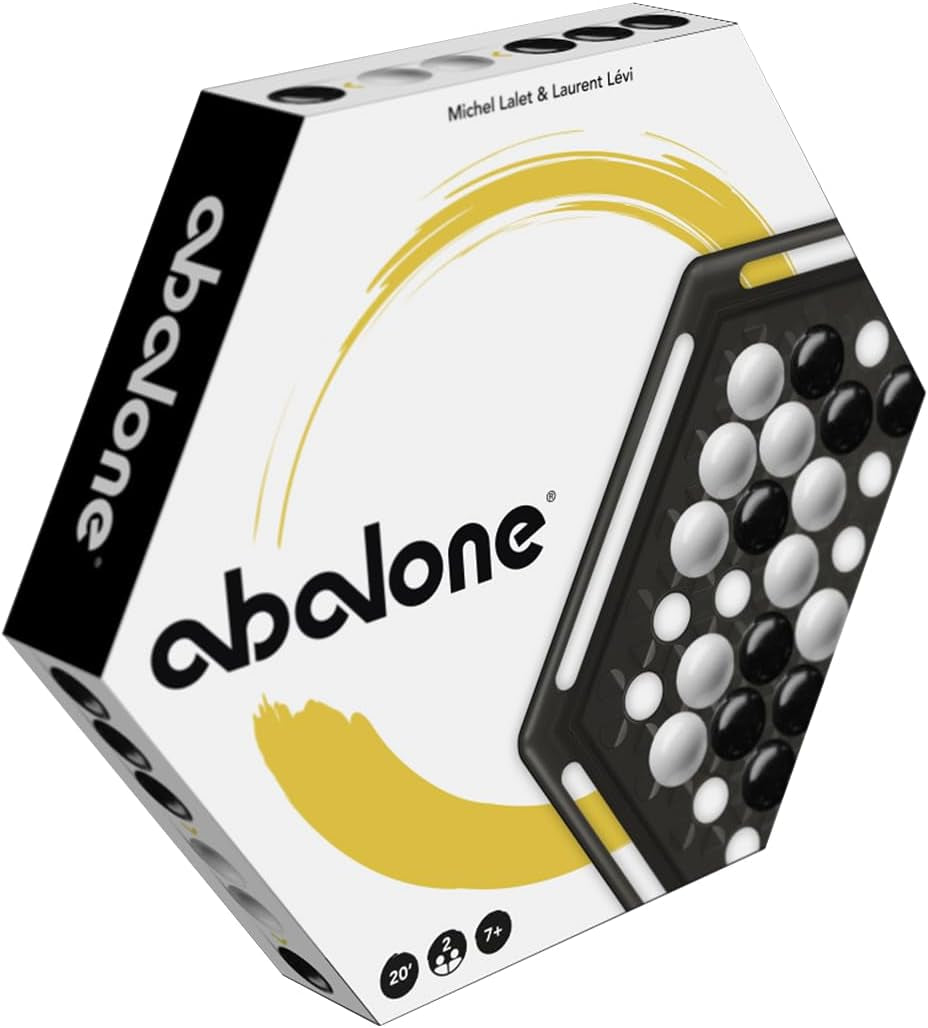 Asmodee, Abalone, Joc de familie, Joc de strategie, 2 jucători, Vârste 7+, 20+ minute, Germană