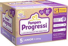 Pampers Penta Progressi Junior Taille 5, 87 pcs Mère et Enfant Naty Shop
