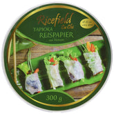 Hârtie de orez Ricefield cu tapioca, rotundă, 22 cm, calitate premium, 300 g