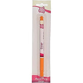 Stylos comestibles Funcakes, orange : colorant alimentaire, pointe flexible pour lignes épaisses et fines, stylo comestible pour biscuits, gâteaux, fondants et plus encore, idéal pour la personnalisation, certifié Halal