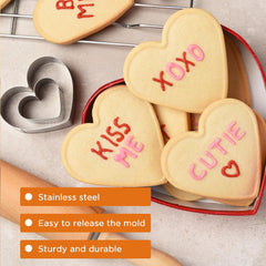 Lot de 12 emporte-pièces en inox pour décorer gâteaux, biscuits au sucre et biscuits