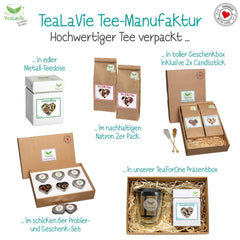 Tealavie - Thé pour enfants sans sucre - Fraises des bois et rhubarbe (200 g) Tealavie Fruit - Thé aux fruits en vrac
