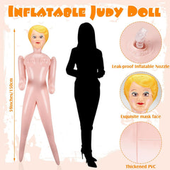 Aufblasbare Puppe, 150 cm, aufblasbares Zubehör für Junggesellenabschied, Dekoration für Halloween-Party, Judy, Puppe