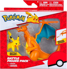 Pokémon PKW3459 - Pack de figurines de combat - Glurak & Pikachu, Glurak mobile avec figurines d'action Pikachu Naty Shop Titre par défaut