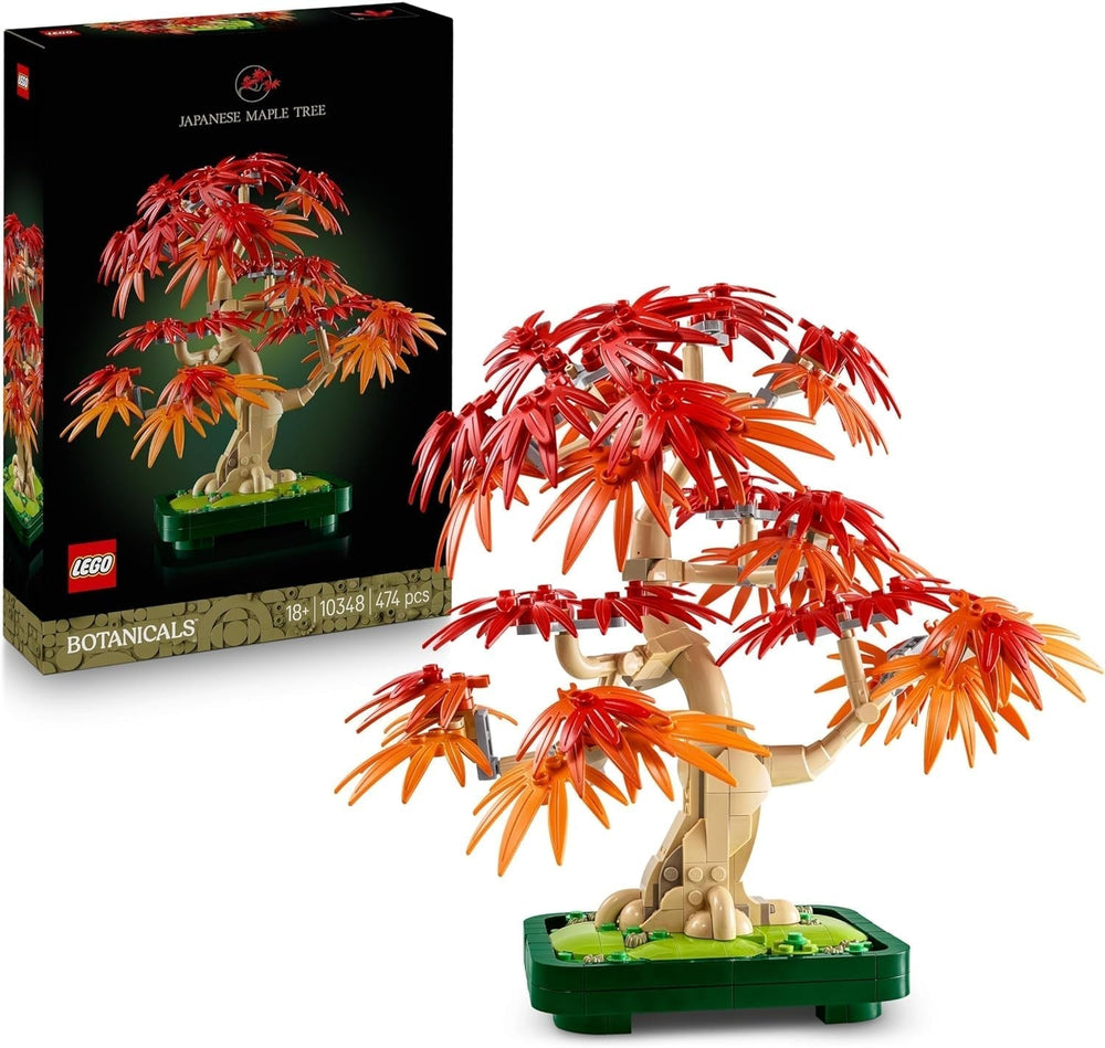 LEGO Botanicals Érable rouge du Japon - Bonsaï - Kit de plantes artificielles avec feuilles rouges et oranges, plus bol - Décoration d'intérieur - Idée cadeau pour adultes - 10348 Jeux de construction Besuche den LEGO-Store Titre par défaut