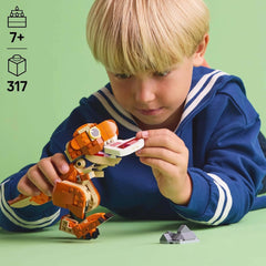 LEGO Jurassic World Little Eatie : jouet de construction T.Rex pour garçons et filles de 7 ans, ensemble de construction de dinosaures, modèle cadeau pour enfants avec bouche, tête et queue mobiles 76967 Jeux de construction Besuche den LEGO-Store