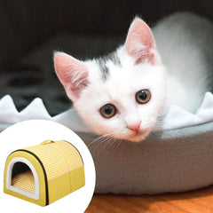 Katzenhöhle | Katzenhaus pour Draußen Winterfest | Katzenhöhle Outdoor pour Katzen | Katzenbett Höhle Katzenhaus Mit Abnehmbarem Waschbarem Matte | Wasserdichtes Wetterfestes Katzenbett Innen Draußen