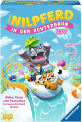 Ravensburger 22361 - L'hippopotame de Roller Coaster Kids - Jeu de société pour enfants et familles à partir de 7 ans pour 3 à 6 joueurs - Jeu de fête, jeu de réveillon du Nouvel An, jeu pour enfants