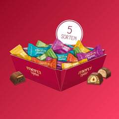 Merci Together - 1 x 175g - Chocolats fourrés en cinq variétés au chocolat au lait fin - Pralines au chocolat à partager et à offrir