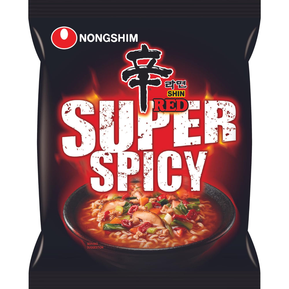 NONGSHIM - Nouilles épicées instantanées Shin Red - 6 X 120 GR - Multi Pack