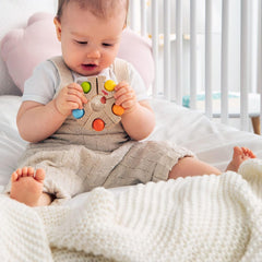 HABA 306692 - Jucărie de prins cu roată cu bile, Jucărie de prins de la 6 luni, Fabricat în Germania, Colorat Jucarii Bebe Naty Shop