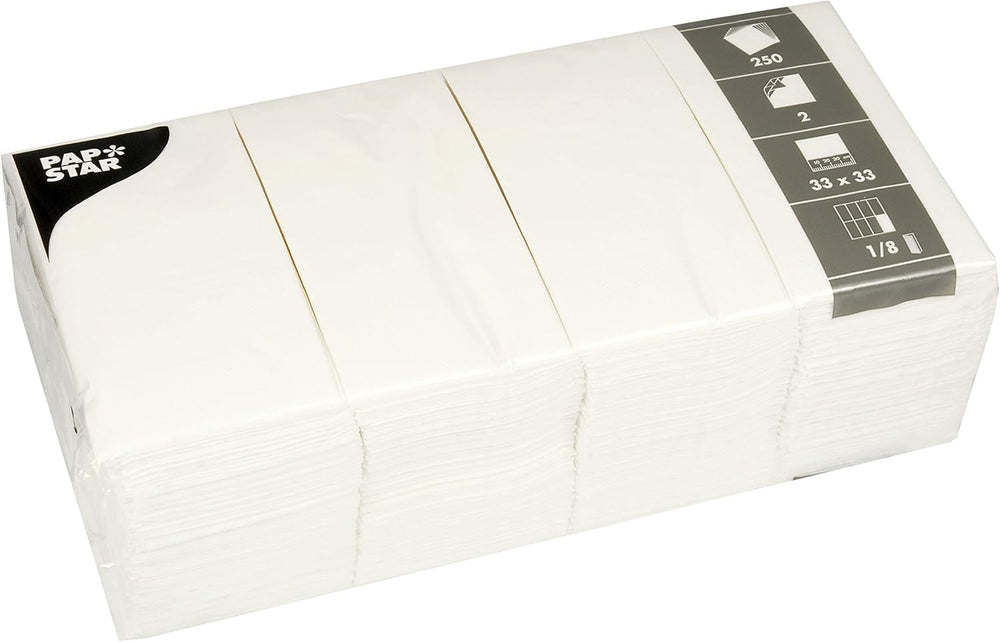 PAPSTAR 82552 PAPSTAR Servir. Blanc 1/8 fois