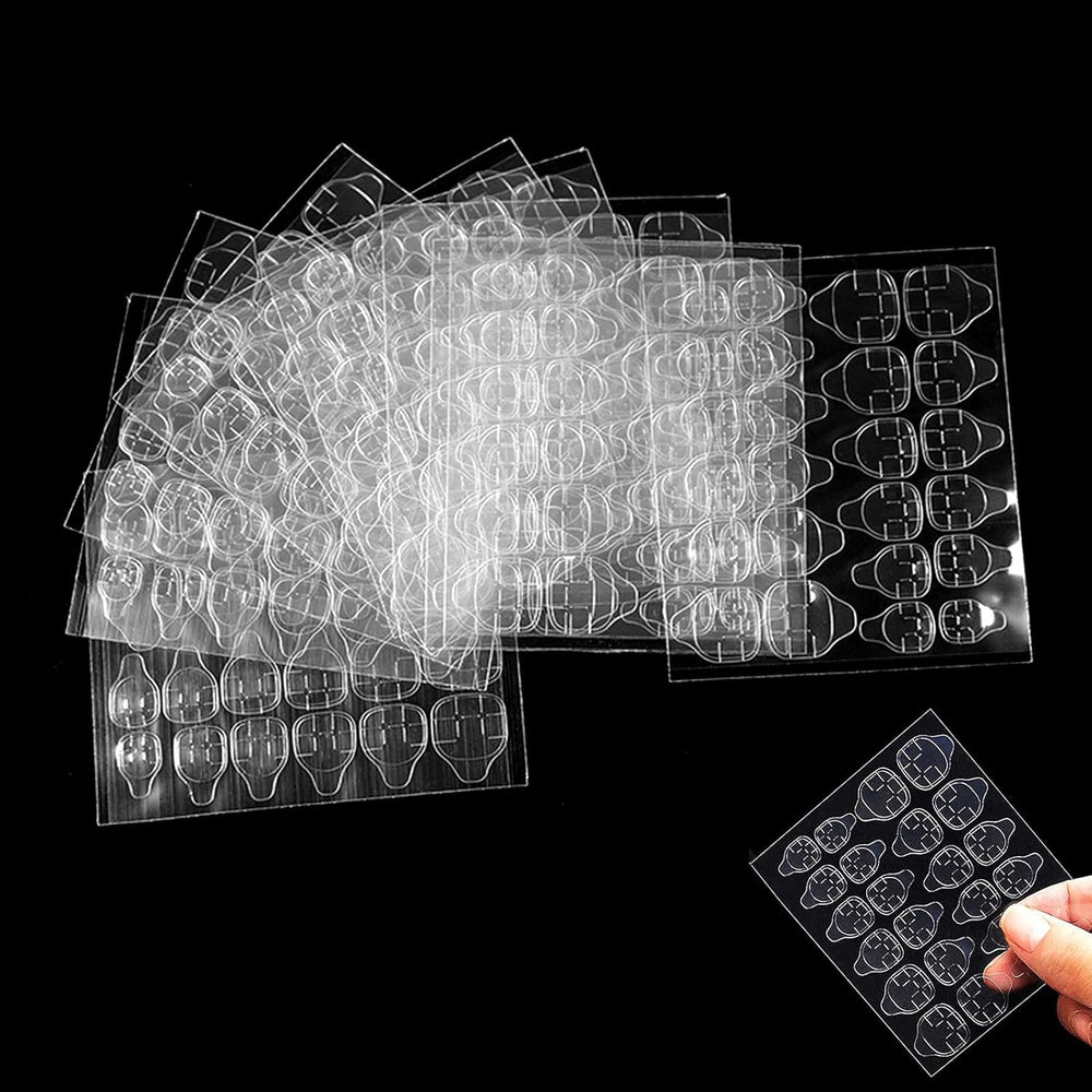 Bandes adhésives transparentes pour ongles, 360 pièces, colle Double face, décoration de manucure à faire soi-même
