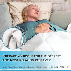 Couverture lestée pour adultes 150 X 200 Cm, 7Kg - Couverture lestée pour sommeil profond, couverture lourde, couverture thérapeutique en 100% coton, couverture relaxante Oeko-Tex® 100 Couette Standard Lits et Couvertures Nuit Polaire
