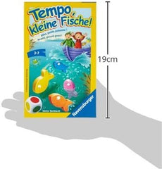 Ravensburger 23334 - Tempo, Peștișor, Joc de călătorie pentru 1-6 jucători, Joc pentru copii de la 3 ani, Format compact, Joc de călătorie, Joc de societate - Cadouri de ziua de naștere