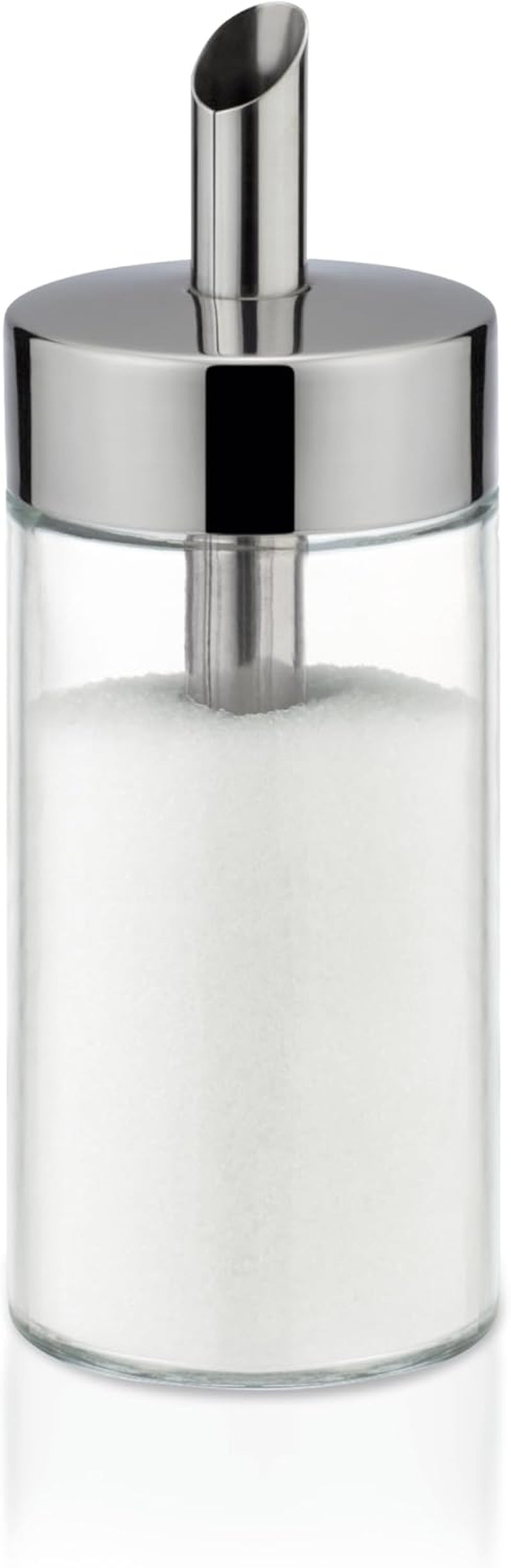 Tescoma Shaker en verre, acier inoxydable brossé, idéal pour le sucre blanc/brun, 225 ml