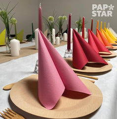 Papstar, 50 serviettes "Collection ROYAL" pli 1/4 40 Cm X 40 Cm orange, #82219