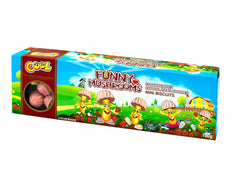 Ciuperci haioase cu ciocolată, biscuiți în formă de ciupercă, 100g (pachet de 3)