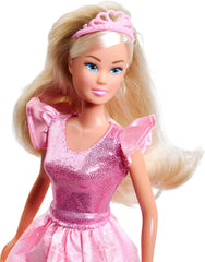 Simba Steffi Love Princess Diamond Princess Play Doll avec coffre au trésor magique, sceptre et diamants, 29 cm, à partir de 3 ans