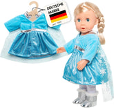 Heless 1727 - Mantel Eisprinzessin mit Umhang, für Puppen, Größe 28 - 35 cm