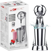 Clatronic® Barmixer U. Milchaufschäumer | Machine à smoothies | 650Ml Bouteilles d'Edelstahlbehälter | Praktischer Becherhalter | Mélangeur | 2 Geschwindigkeitsstufen | Moteur Kraftvoller 65 watts | Chromdesgin | BM 3472 Cuisine Naty Shop